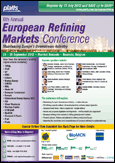 Platts 6th Annual European Refining Markets Conference agenda